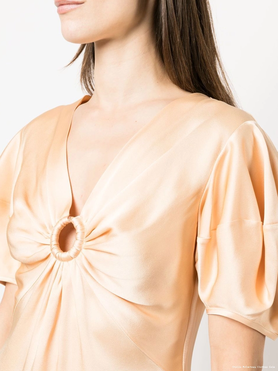 Affordable ruched blouse McCartney Stella Women puff-sleeve 0502